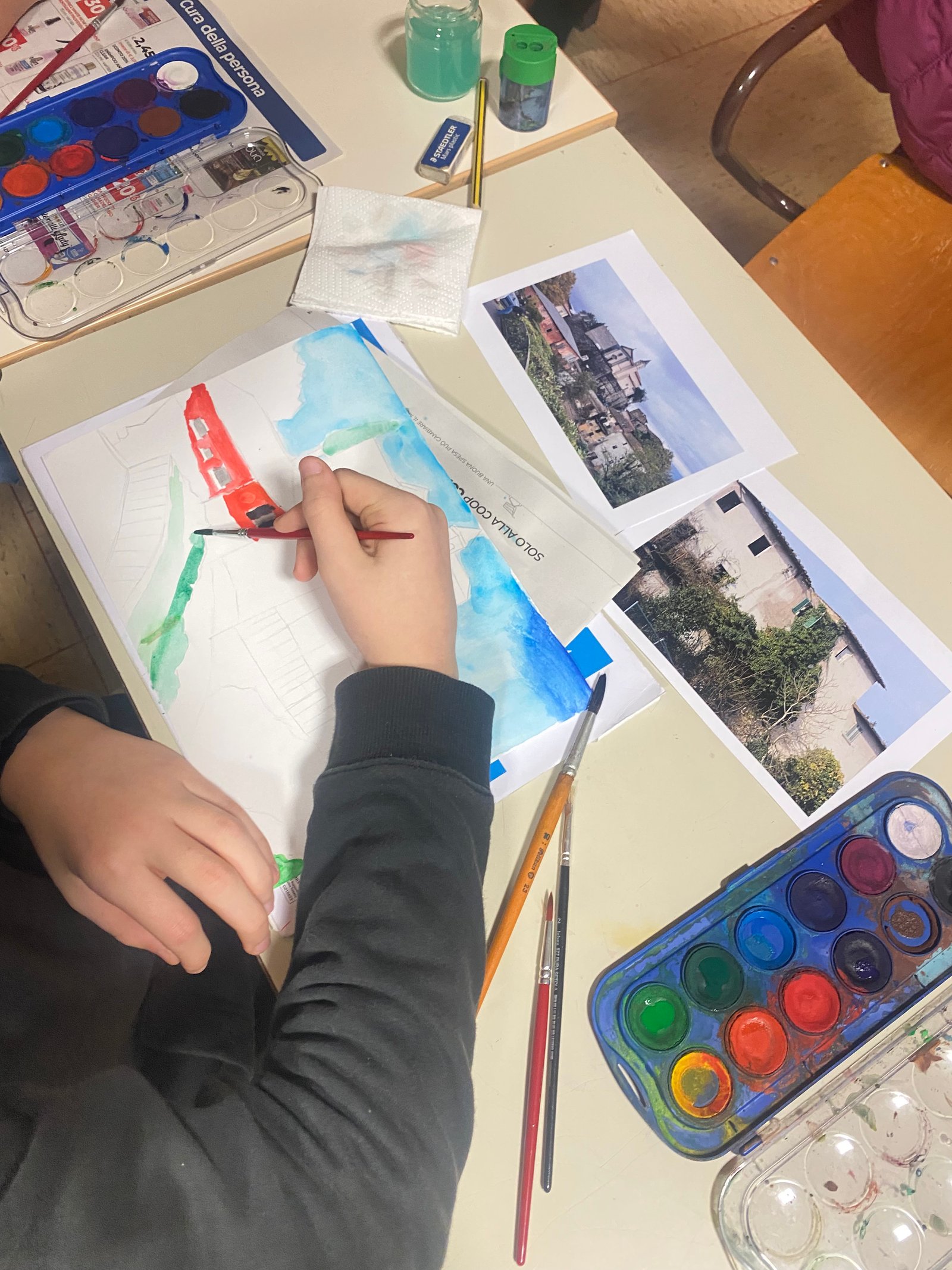 Laboratorio di disegno e pittura ad Avane